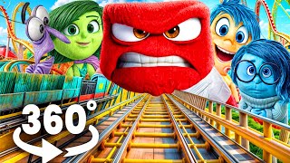 Inside out 2 360°  Roller Coaster  4K VR 360 Video  Roller Coaster [upl. by Ssepmet449]