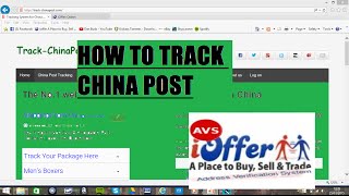 IOFFER HOW TO TRACK CHINA POST OFFICIAL SITE [upl. by Renfred]