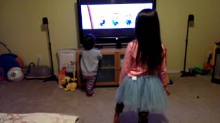 Dancing to Despicable Me 2 end credits [upl. by Wylen]