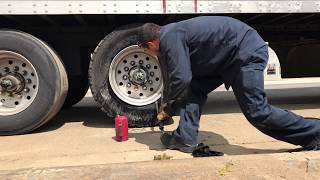 Semi Truck Tire Super Single The ROUGH WAY [upl. by Shiau]