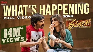 Whats Happening  Video Song  Dhamaka  Ravi Teja  Bheems Ceciroleo  Thrinadha Rao Nakkina [upl. by Stevy]