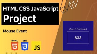 HTML CSS JavaScript Project  Mouse Event [upl. by Onairda463]