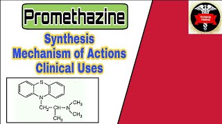 Synthesis of Promethazine  Mechanism of Actions  Uses  medicinal chemistry 5th Sem [upl. by Nilved]