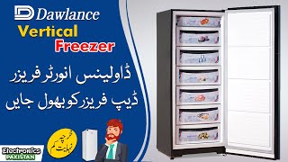 Dawlance vertical freezer inverter  vertical freezer price in pakistan [upl. by Halyahs589]