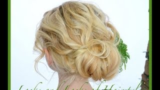 Elegant Up Do for thin amp short Hair [upl. by Ocirema]