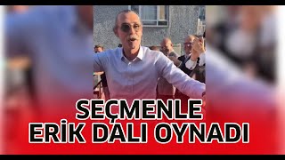 Erdal Beşikçioğlu seçmenle erik dalı oynadı [upl. by Victorine]