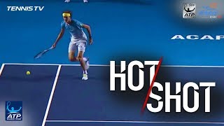 Zverev Ends Marathon Point With Flick Hot Shot Acapulco 2018 [upl. by Anilrahc595]