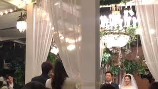 180115 RYEOWOOK sings One And Only at friends wedding [upl. by Wagstaff6]