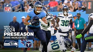 Seattle Seahawks vs Tennessee Titans  2024 Preseason Week 2 Game Highlights [upl. by Wein959]