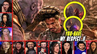 Avengers End Game Wanda V Thanos Reaction Teatre [upl. by Onitnatsnoc]