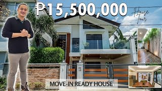 House Tour PG155  Modern Tropical House in Greenwoods Exec Village Pasig City [upl. by Lyrred]