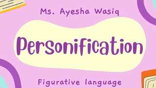 What is Personification  Definition with examples  Figurative Language literarydevices [upl. by Celio]