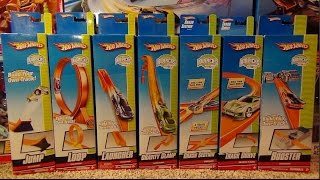 Hot Wheels Track Accessory Packs Demonstration of Features [upl. by Allayne]