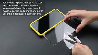 Guida allinstallazione di pellicola protettiva in vetro temperato per smartphone [upl. by Nabila90]