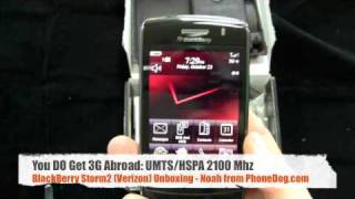 BlackBerry Storm2 Verizon  Unboxing and HandsOn [upl. by Oilime915]