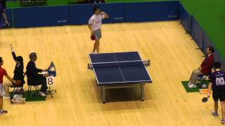 上田仁 vs 塩野真人 4G TableTennis TOKYO OPEN 2015 第67回東京卓球選手権大会 東京体育館 2015315 [upl. by Rolan980]