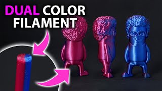 2 Colors in 1  Unique CoExtrusion Filament [upl. by Nyrek426]