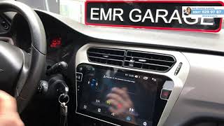 Citroen C Elysee myway android multimedya navigasyon cihazı inceleme  EMR Garage [upl. by Nylaf35]