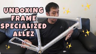 UNBOXING SPECIALIZED ALLEZ SPRINT DISC SAGAN COLLECTION INDONESIA [upl. by Dohsar]