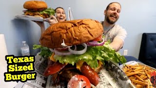 Massive Texas Burger Challenge  ManvFood  Molly Schuyler  Food Challenge [upl. by Nitaj]