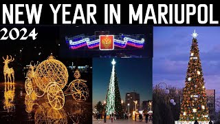 NEW YEAR 2024 IN THE RUSSIAN MARIUPOL [upl. by Haliek]