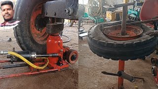 7 50 16 Tyre puncture repair easy method tyre fittings [upl. by Aihcats]