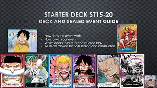 ULTIMATE Guide to ST1520  Starter deck Sealed battle event  One Piece Card Game [upl. by Llesram]