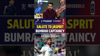 SALUTE TO JASPRIT BUMRAH CAPTAINCY jaspritbumrah indvsaus indiavsaustralia [upl. by Norad]