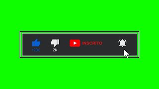 Green Screen Inscrevase Botão com opções de Like Inscrito Sininho Chroma Key Fundo Verde [upl. by Okimuk]