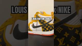 LOUIS VUITTON x NIKE Had some fun creating these kicks customshoes nike [upl. by Gnouhc]