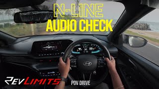 2023 HYUNDAI I 20 N LINE  AUDIO CHECK 1L TURBO DCT   POV Test Drive 114  RevLimits [upl. by Mya]