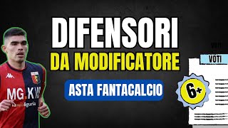 7 DIFENSORI da Modificatore per lAsta FANTACALCIO🟢Media VOTO 6 [upl. by Cassilda453]