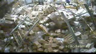 Forklift driver loses control in warehouse [upl. by Sayette]