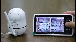 New 5 inch Video Baby Monitor with Camera and Audio 4X Zoom 22Hrs Battery 1000ft Range 2Way [upl. by Pape707]