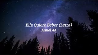 Anuel AA  Ella Quiere Beber Letra [upl. by Tully]