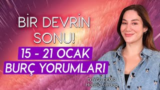 BİR DEVRİN SONU  15  21 Ocak Burç Yorumları  Astroloji Gurusu [upl. by Socin]