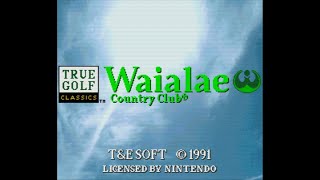 Waialae Country Club  Super Nintendo Entertainment System  Intro amp Title Screen [upl. by Schilling]