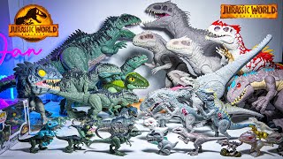 GIGANOTOSAURUS VS INDOMINUS REX Jurassic World Dinosaurs Collection Battle [upl. by Euqor]