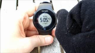 Garmin Forerunner 610 Touch Screen Glove Test [upl. by Ymar134]