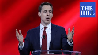 Josh Hawley delivers FIERY speech at CPAC quotIm not backing downquot [upl. by Natalia]