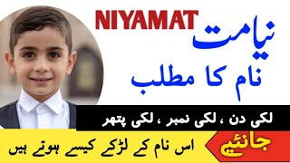 Niyamat Name Meaning In Urdu  Niyamat Naam Ka Matlab  نیامت Islamic Name [upl. by Yenoh]