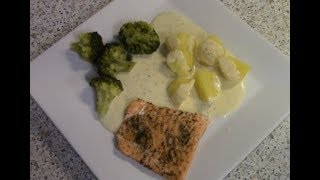 Gedämpfter Lachs mit Gemüse und Kartoffeln aus dem Monsieur Cuisine Plus MC [upl. by Osi]