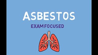 Asbestos  pleural plaques mesothelioma asbestosis and lung cancer [upl. by Marcoux193]