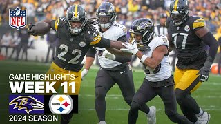 Baltimore Ravens vs Pittsburgh Steelers  2024 Week 11 Game Highlights [upl. by Agrippina]