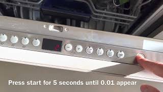 How to reset a Siemens dishwasher SN6… [upl. by Essirehc]