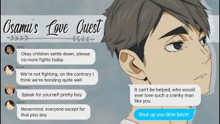 Osamus Love Quest│OsaSuna  SakuAtsu Part 1│Haikyuu Text Story [upl. by Nahgaem]