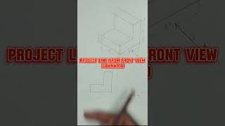 ORTHOGRAPHIC PROJECTION engineeringdrawing technicaldrawing shortfeeds orthographicdrawing [upl. by Lindi]