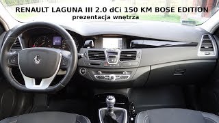 Renault Laguna Bose Edition 2011  prezentacja wnętrza [upl. by Reinnej]