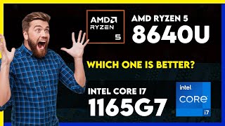 AMD Ryzen 5 8640U vs Intel Core i7 1165G7 Comparison [upl. by Tnecnev685]