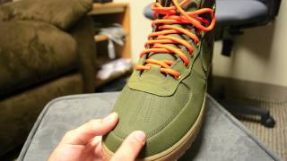 Nike Air Force 1 Duckboot quotDark Lodenquot [upl. by Yeliah]